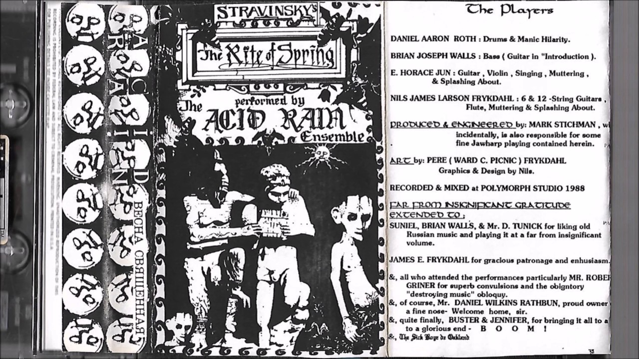 Acid Rain (Idiot Flesh) - The Rite of Spring / Gelatinous Love of Goats (1988)