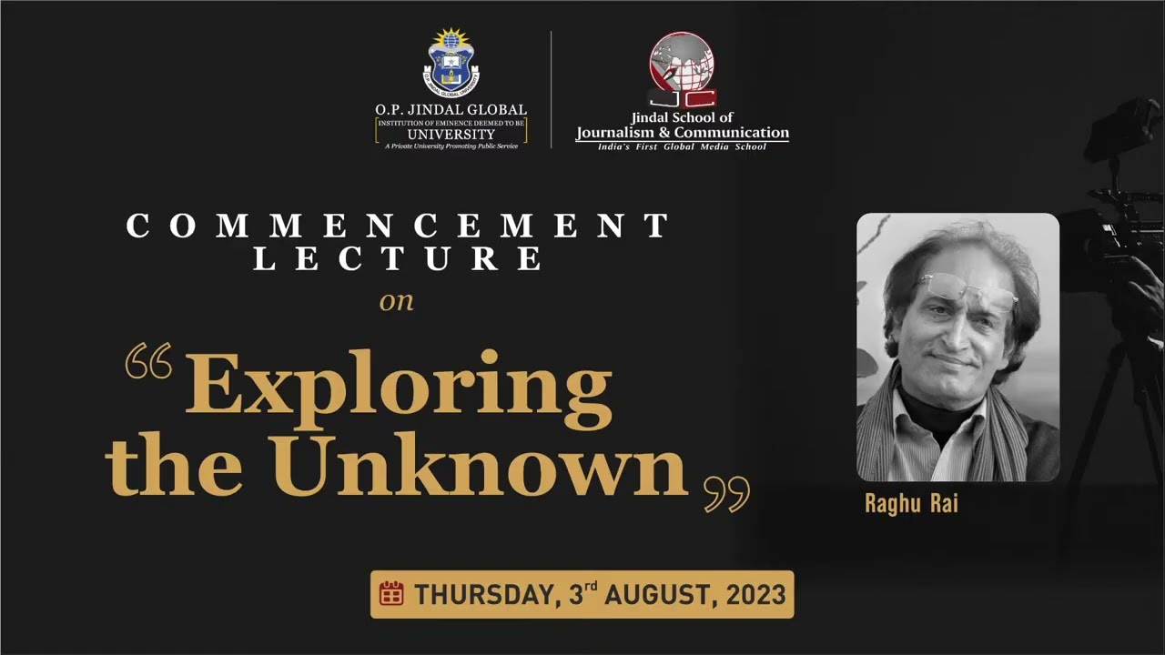 Raghu Rai | Commencement Lecture 2023 | Jindal School of Journalism & Communication | JGU.