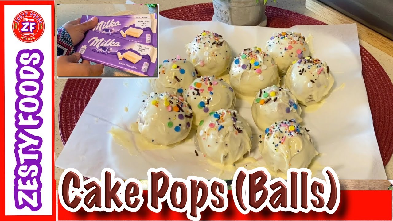 Easy Homemade Cake Pops Recipe | No-Bake Dessert 🍭🍰✨ | Zesty Foods | ZF