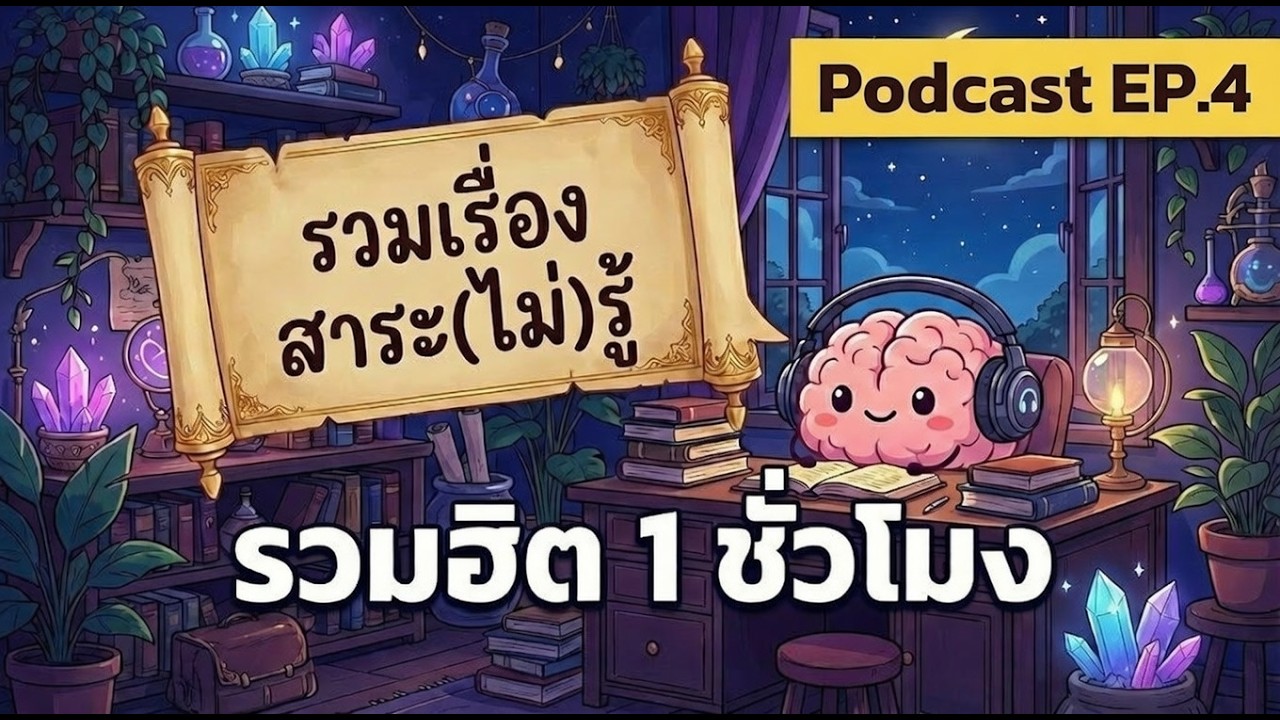 รวมสาระ(ไม่)รู้  1 ชั่วโมงเต็ม! ฟังยาวๆ ก่อนนอน 😴 | สาระ(ไม่)รู้ Podcast EP.4 (สัปดาห์ที่ 4)