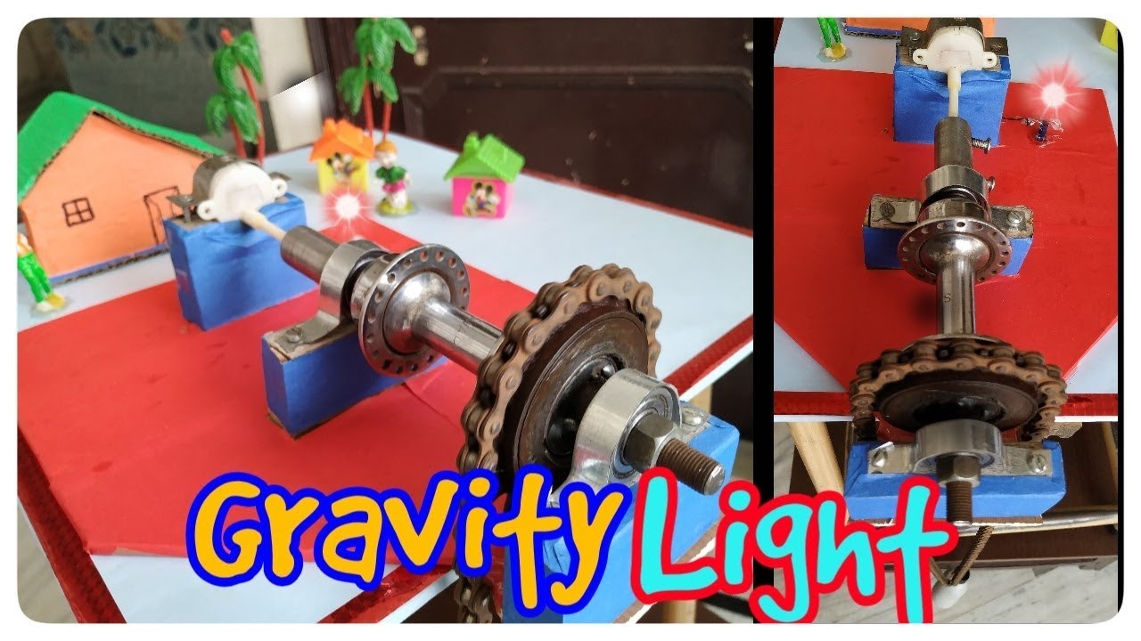 Gravity Light free energy generator, science project, do it yourself,