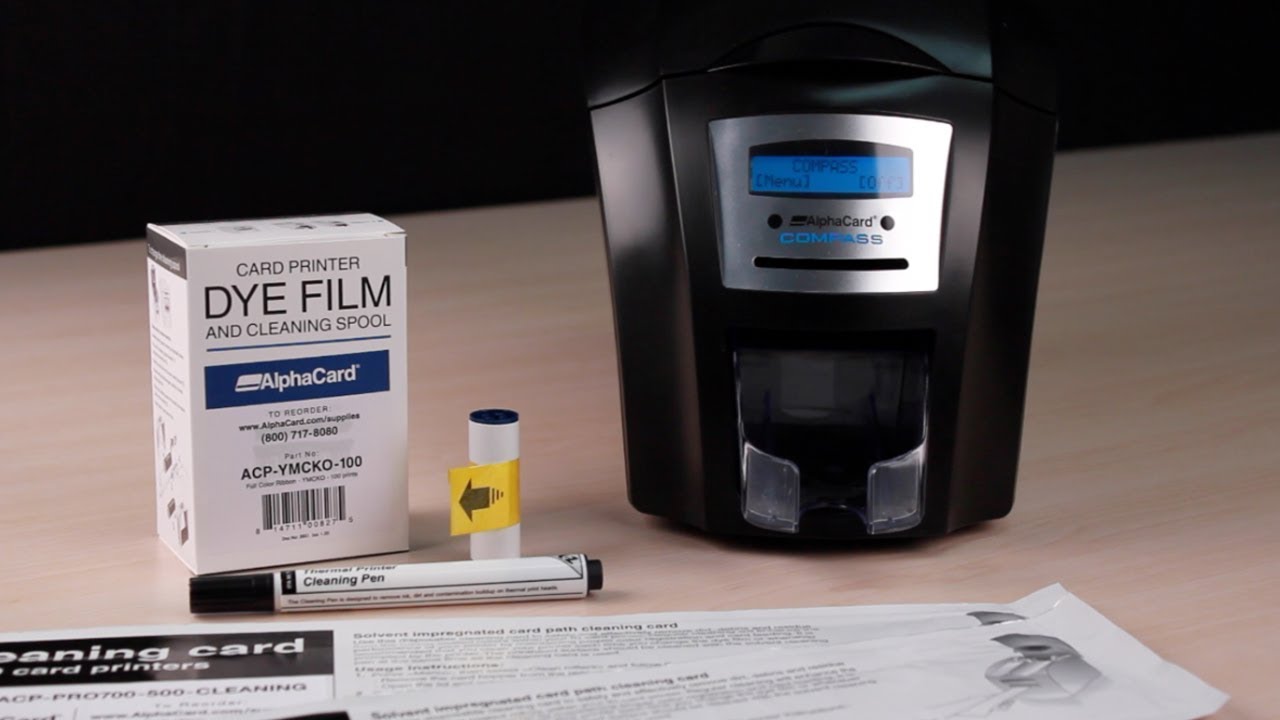 AlphaCard Compass ID Card Printer - How to Clean Your Printer