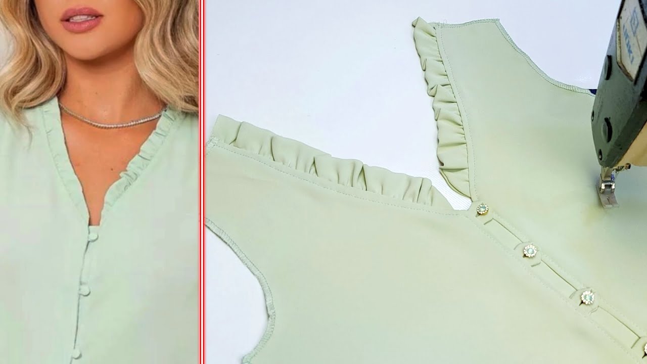 Sewing Hacks: You Don't Have to Be a Tailor! Sewing a Frill Neck This Way is Quick and Easy