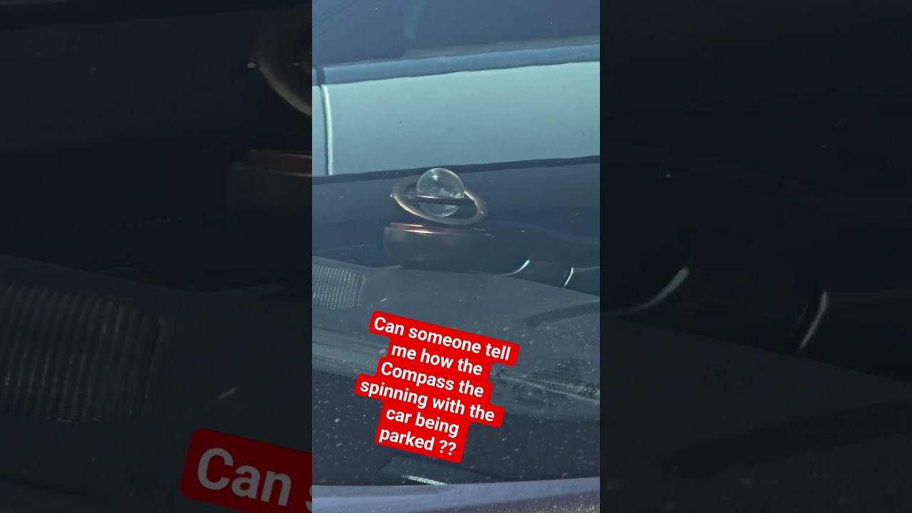 can someone tell me how this Compass is spinning with the car parked