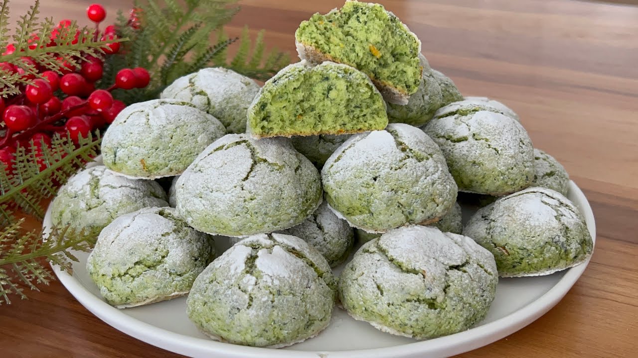 KEK KURABİYE ARASI HARİKA BİR LEZZET❗️ ISPANAKLI ÇATLAK KURABİYE TARİFİ 👌💯