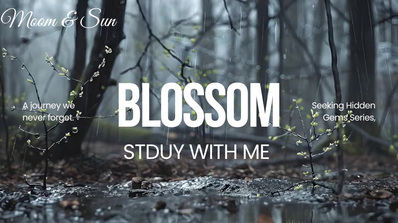 Korean Spring Music | Early Spring Rain | Gentle Rain Patter Ambience | Study with Me