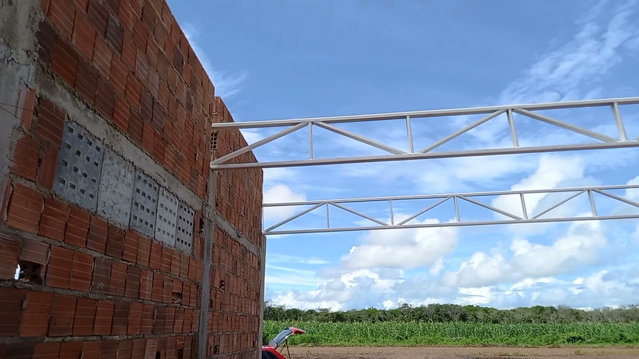 Estrutura metálica para galpão de 12 metros