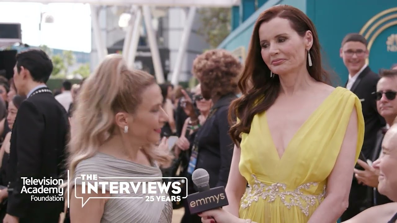 Governors Award Winners Madeline Di Nonno and Geena Davis on the 2022 Primetime Emmys Red Carpet