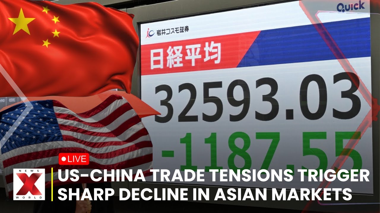 LIVE: Stock Market Crash | Asian Markets Hit by US-China Trade Tensions | NewsX World