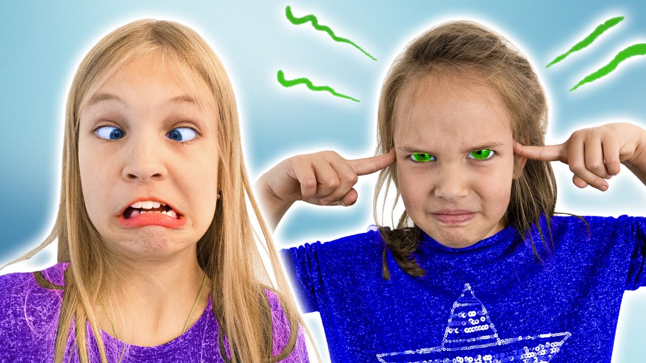 Amelia and Avelina try super powers, funny stories for kids