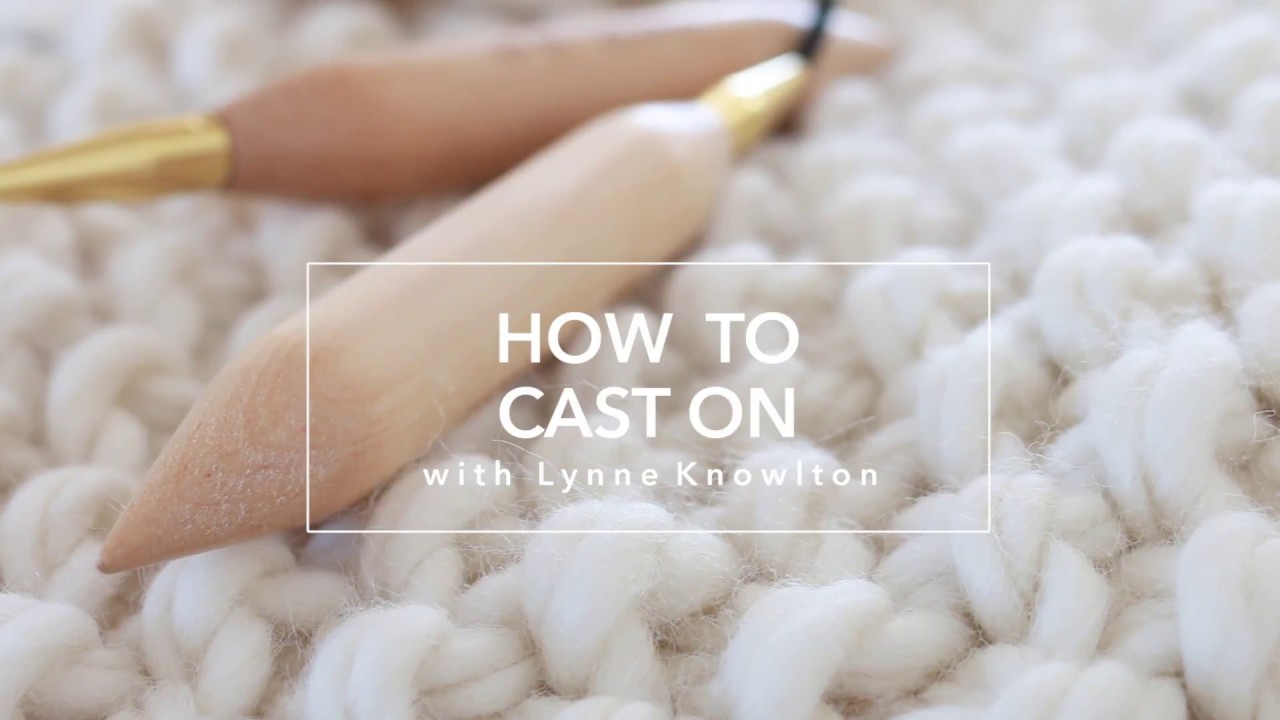 How to Cast On when knitting a chunky knit blanket