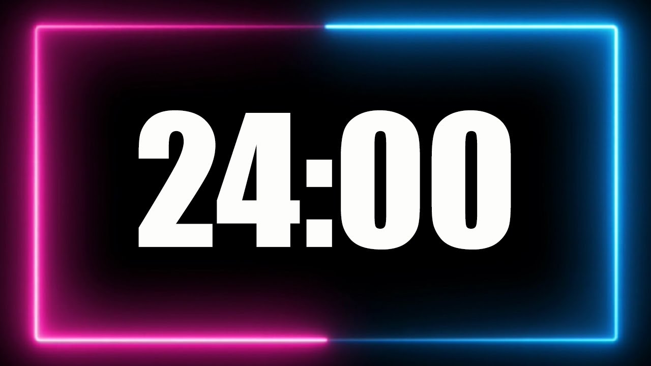 24 Minute Timer with alarm (no music).