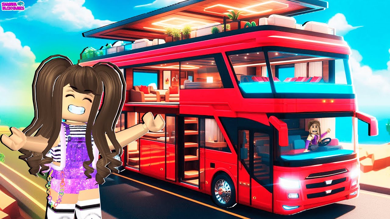 MINHA MANS&Atilde;O DENTRO DE UM &Ocirc;NIBUS DE LUXO🚍ROBLOX