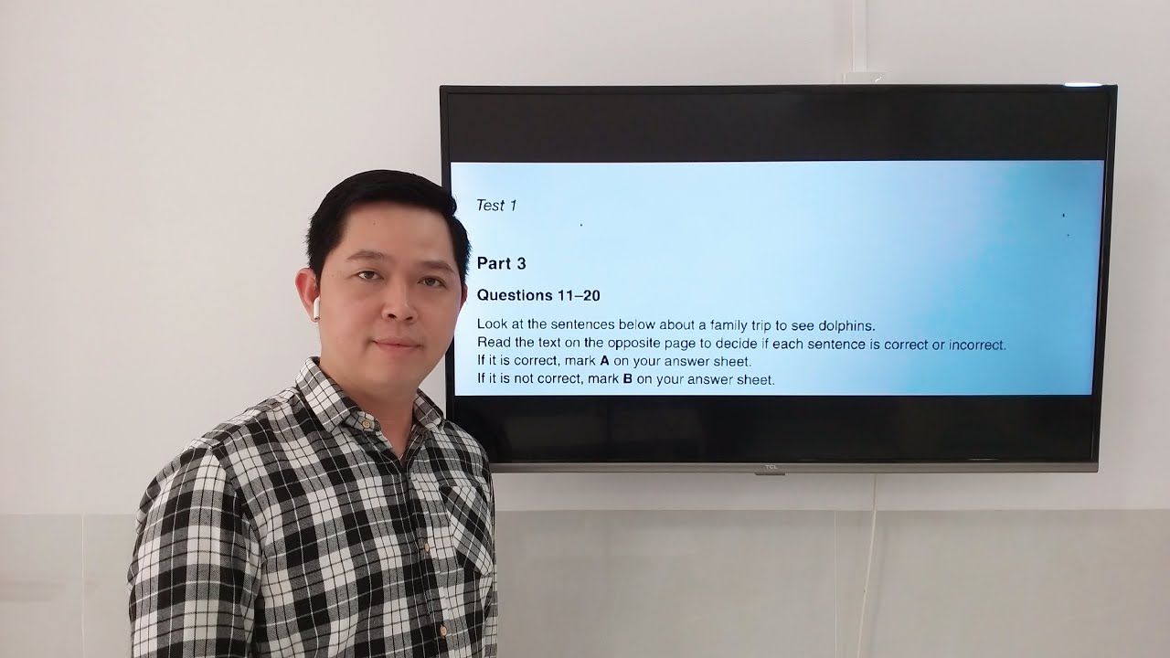 PET 1, TEST 1, READING PART 3