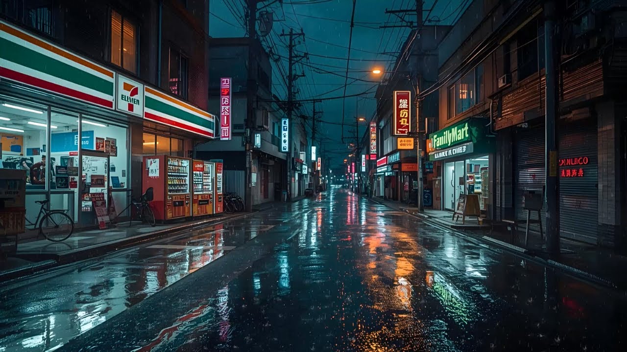 Tokyo Midnight Rain 🌧️ — Cozy Tokyo Rain & Lofi for Deep Sleep