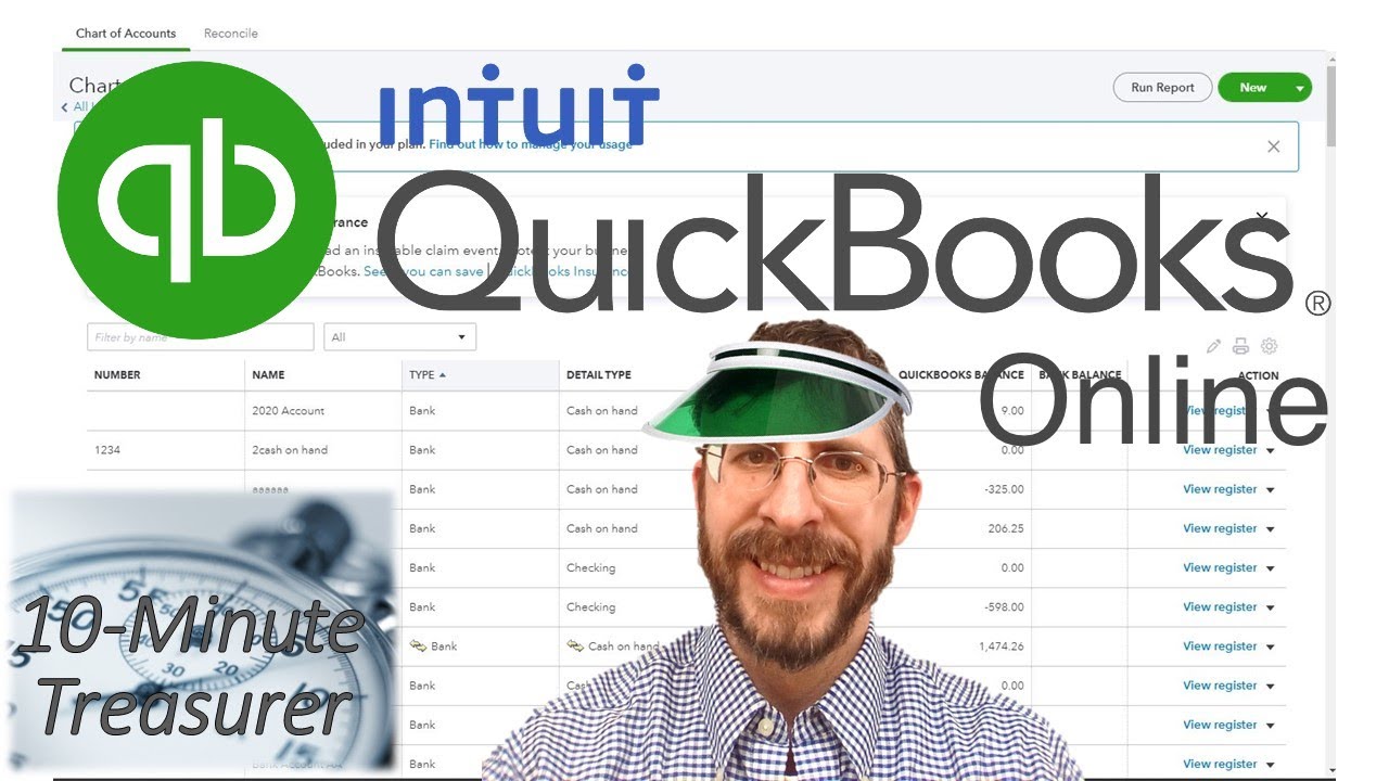 QBO #4: Setting up the Chart of Accounts