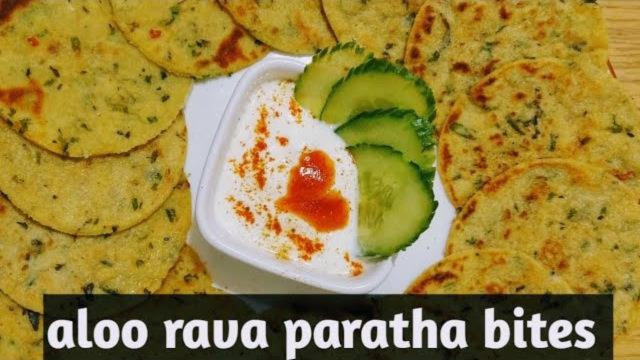 Aloo rava paratha bites | suji aloo paratha bites | Indian breakfast recipe