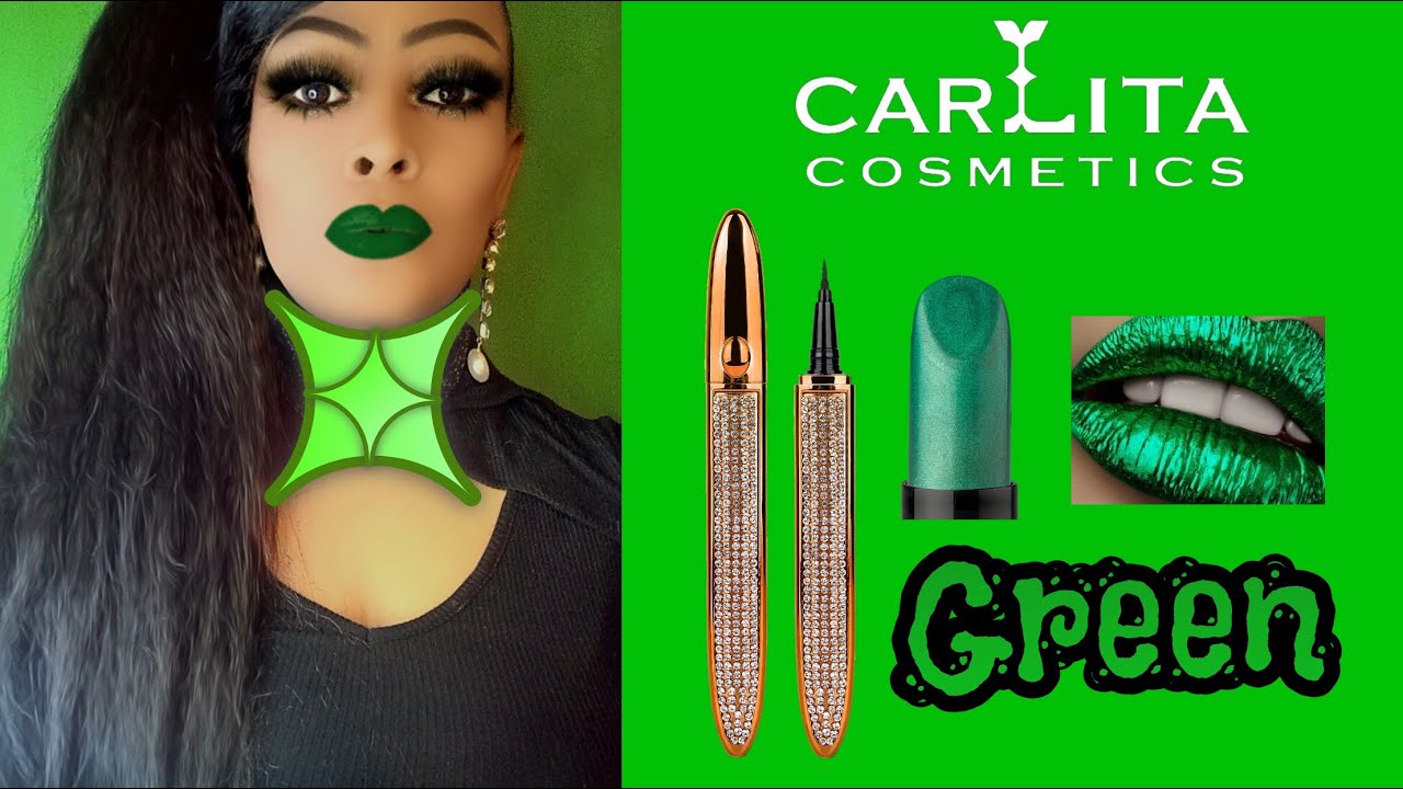 The Perfect Green Lipstick 💚 by @CarlitaCosmetics  | Dare-To-Be-Different Green In Envy | #shorts
