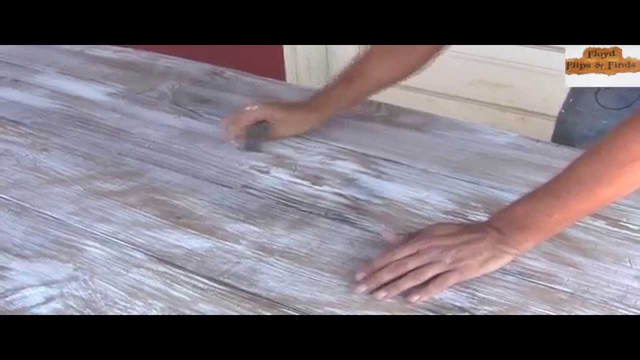 How to Distress Finish Stained Table