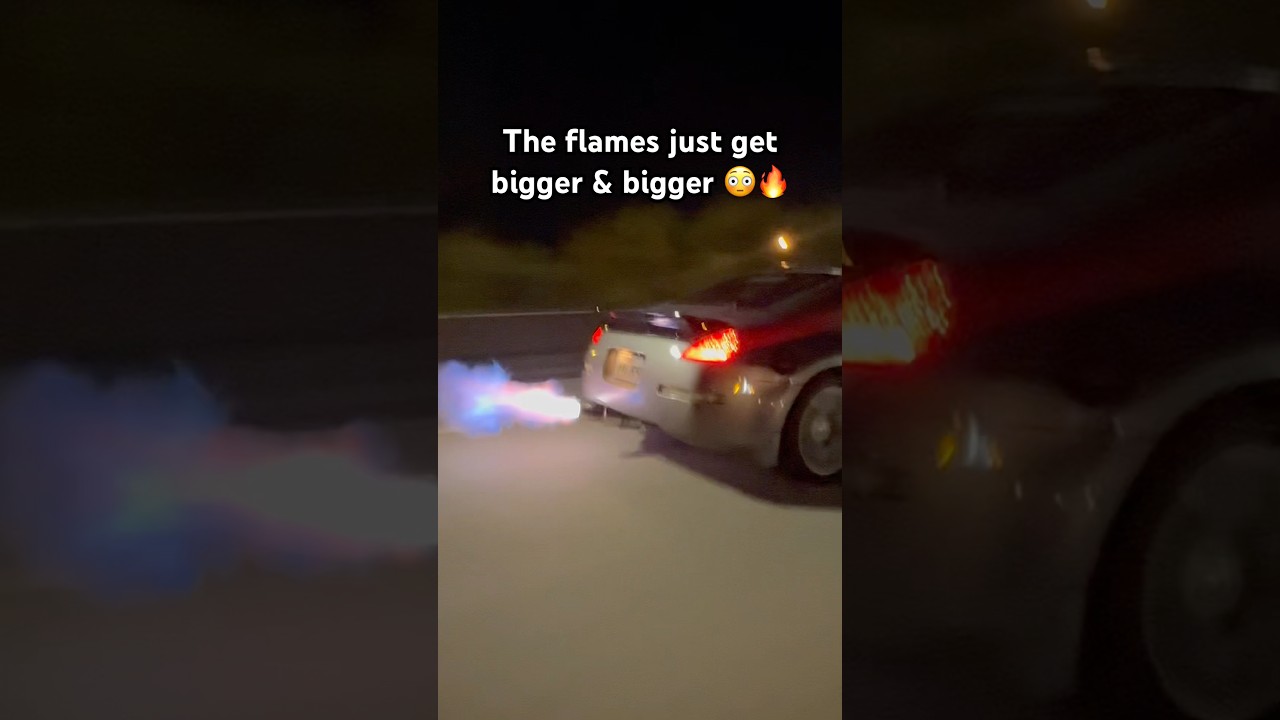350Z Flame Tune Shooting Massive Flames 🔥 | Burble/Pop Map POV
