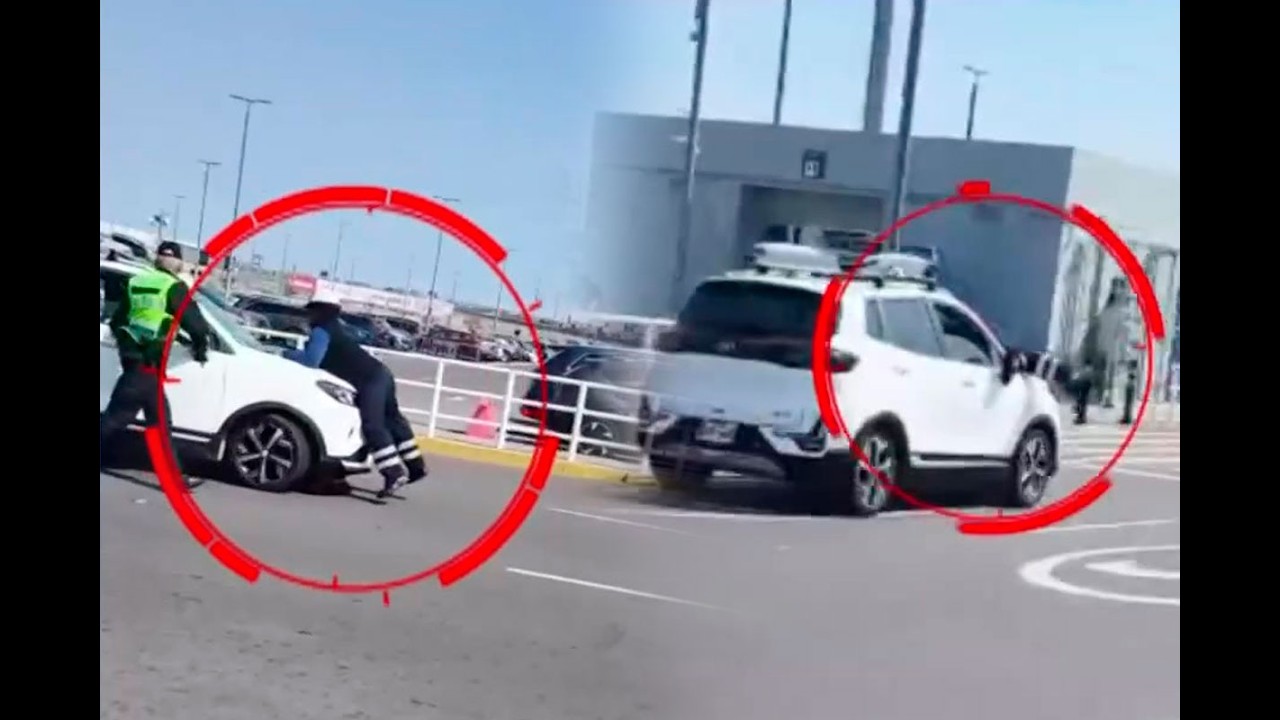 Un fiscalizador de la ATU y un policía son arrollados durante operativo en Aeropuerto Jorge Chávez