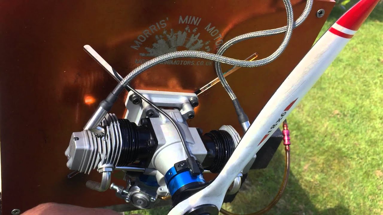 ASP FS-160T With Morris Mini Motors Full Gas Conversion Kit 20 to 1 Mix