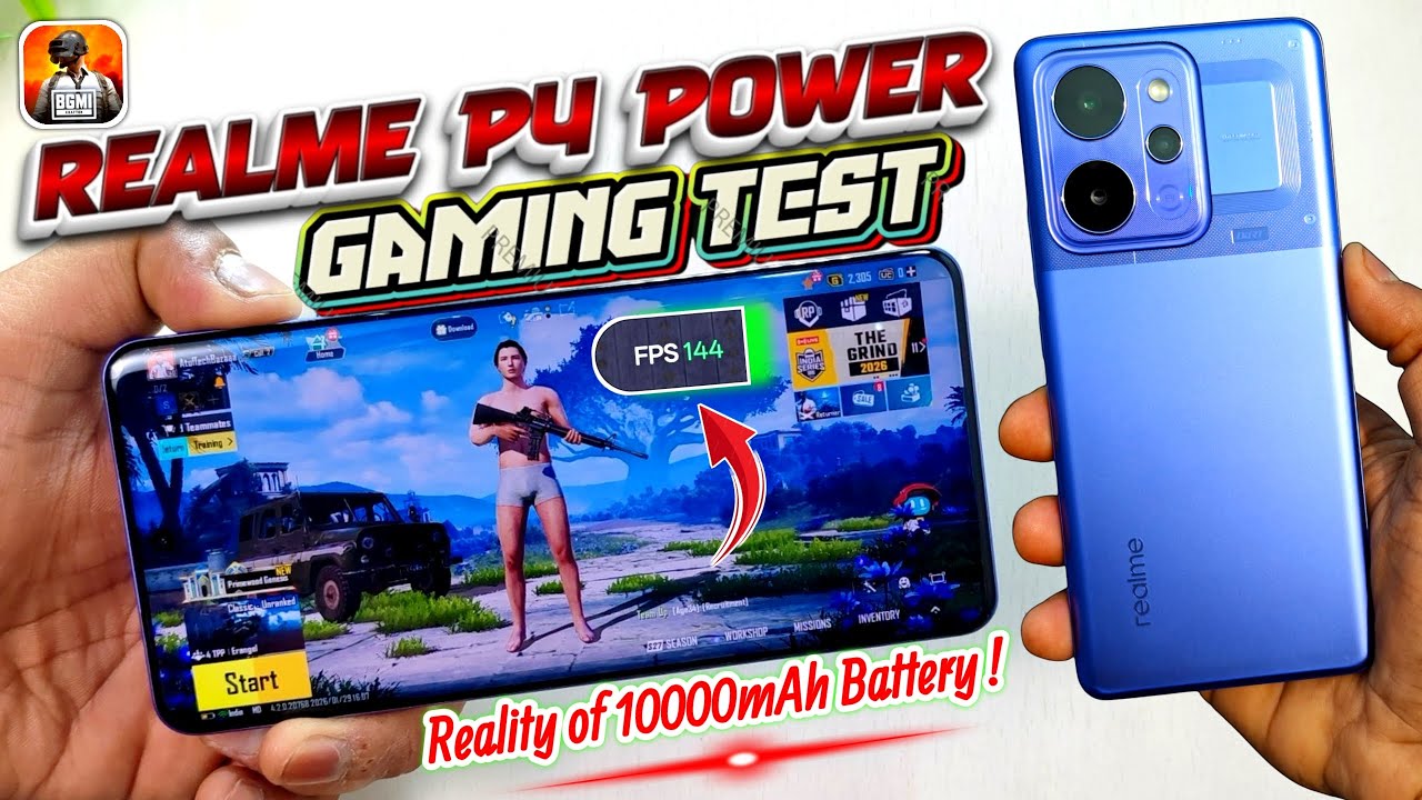 Тест производительности realme P4 Power в PUBG (BGMI): 144 FPS и проверка гироскопа | Реальные во...
