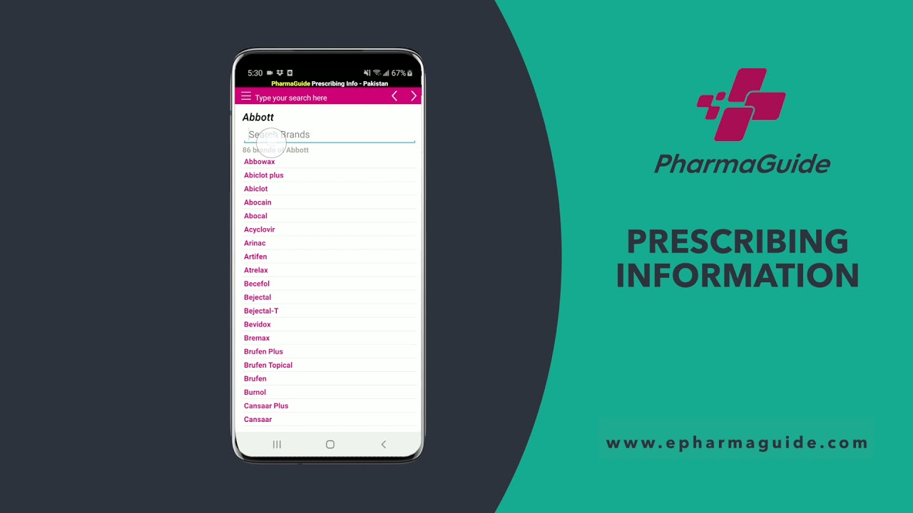 PharmaGuide Prescribing Information