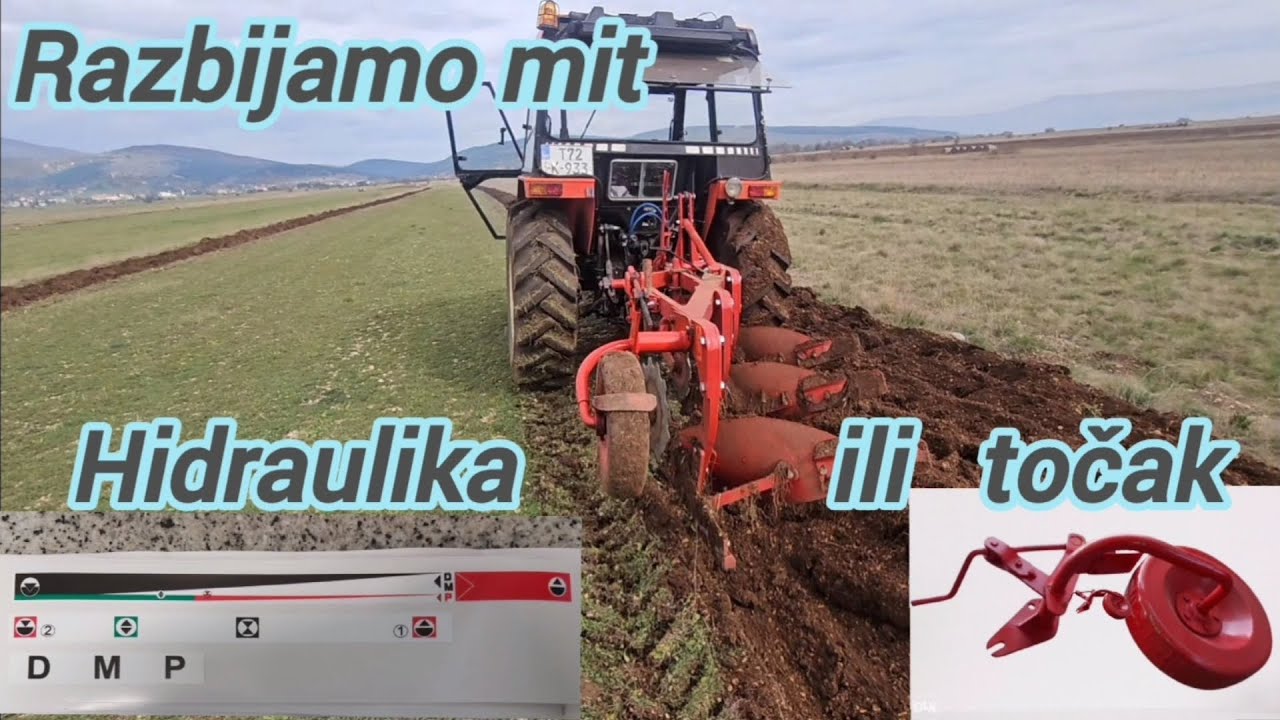 Oranje sa Hidraulikom Zetor 6320 zimsko oranje