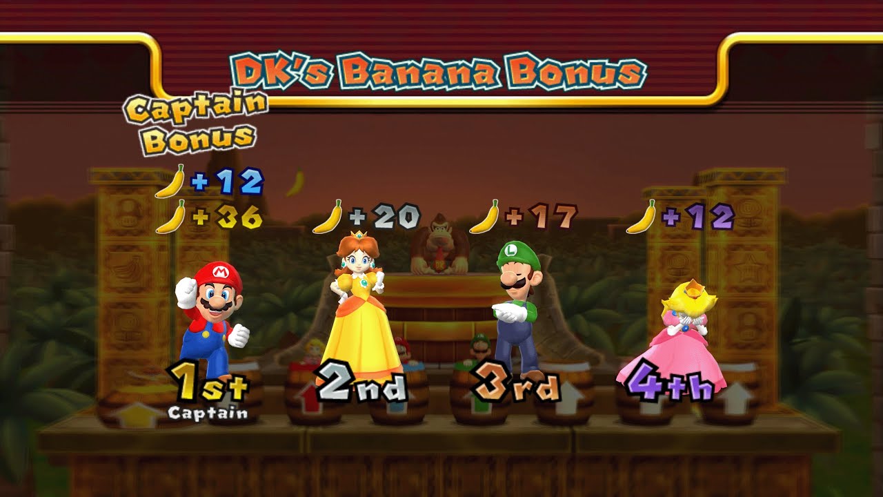 Mario Party 9 - Mario, Luigi, Peach, Daisy - DK's Jungle Ruins
