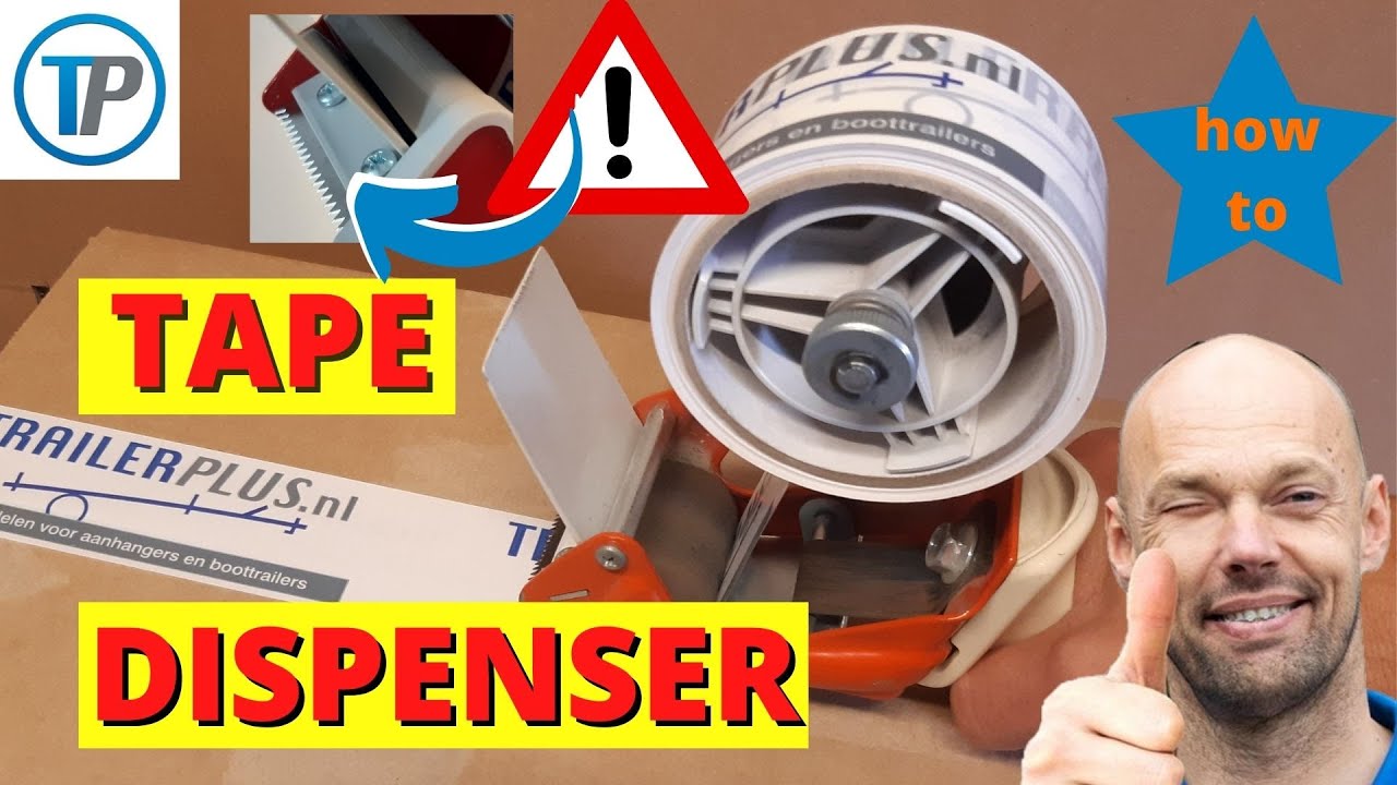 TAPE DISPENSER, TAPE DISPENSER GUN, PLAKBANDROLLER DOZEN, PLAKBANDAUTOMAAT BREED, how use tape gun