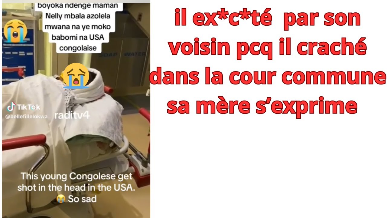 UN JEUNE CONGOLAIS AUX USA D*C*DE EX*C*TE PAR SON VOISIN PCQ IL A CRACHEE DANS LA COURS COMMUNE
