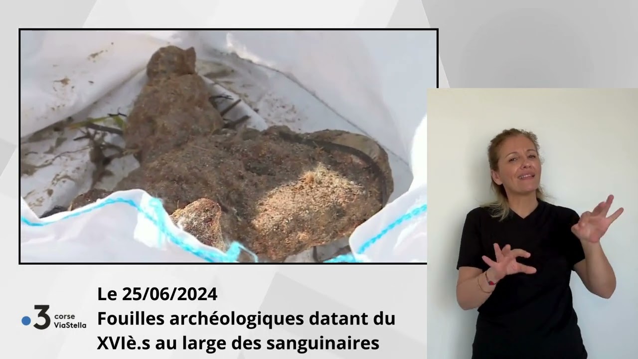 26.06.24 Fouilles archéologiques datant du XVIè.s au large des Sanguinaires