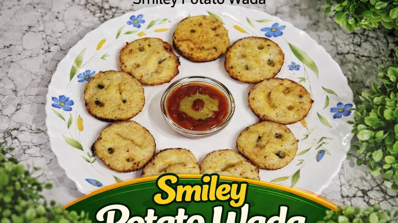Crispy Smiley Potato Wada Recipe | Easy & Tasty Snack at Home@FoodFantastik