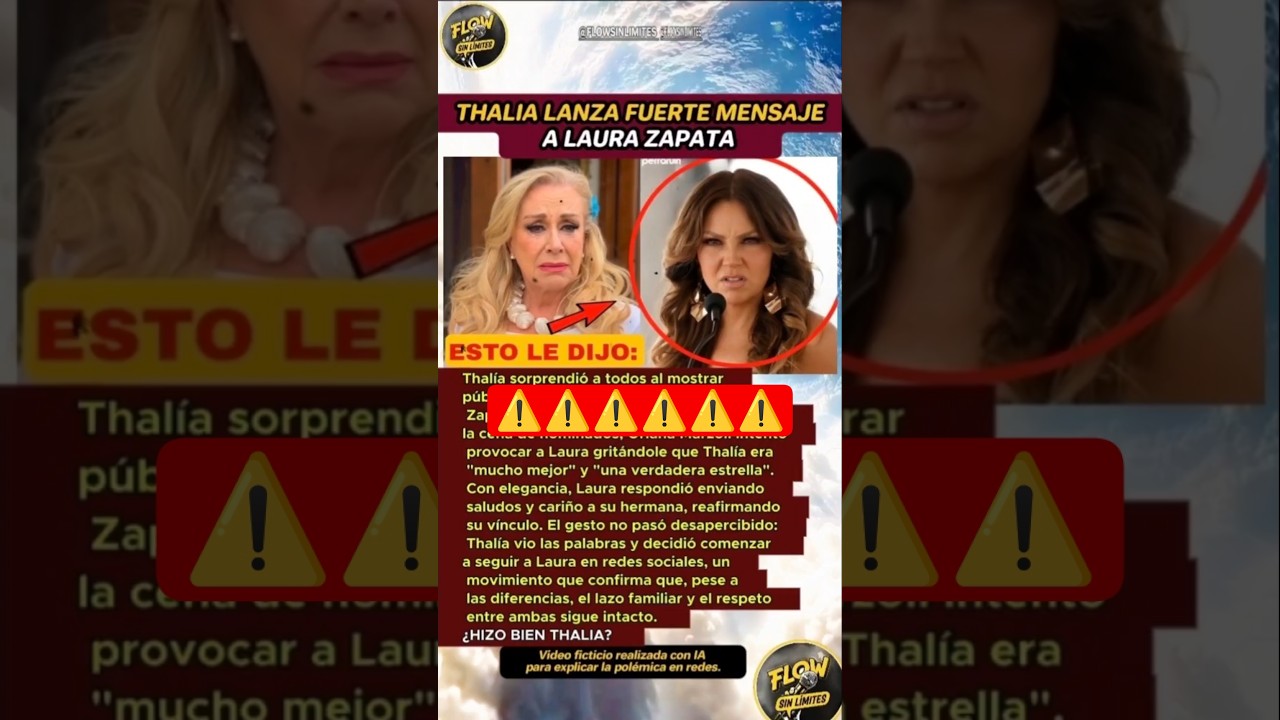 El gesto inesperado de Thalía hacia su hermana Laura Zapata