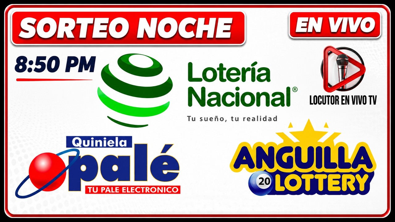 Loteria Nacional NOCHE Leidsa, Anguila EN VIVO Sorteos de HOY Jueves 3 de septiembre de 2026