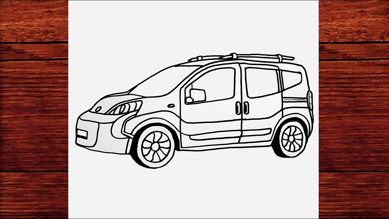 Fiat Fiorino Araba Çizimi - Kolay Araba Nasıl Çizilir - How to Draw Fiat Fiorino Car [Çizim Mektebi]