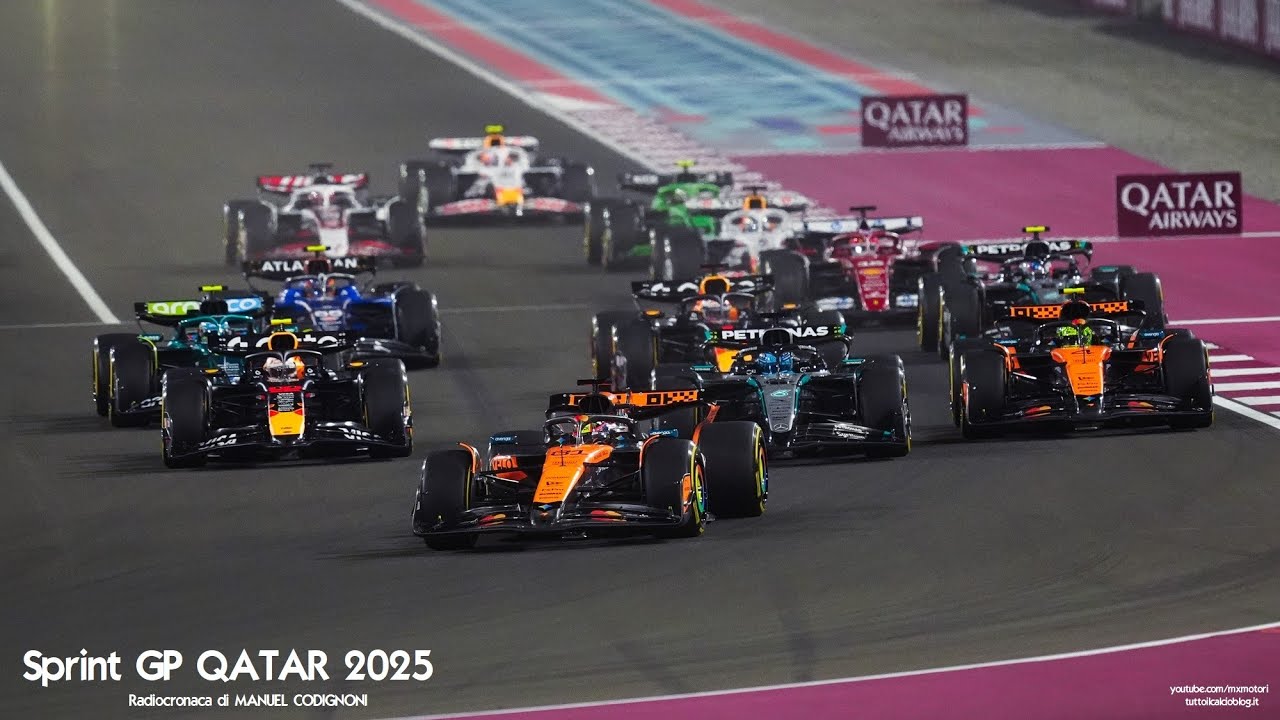 Sprint Gp QATAR 2025 - Radiocronaca di Manuel Codignoni - OSCAR PIASTRI 1° a LUSAIL (Rai Radio 1)