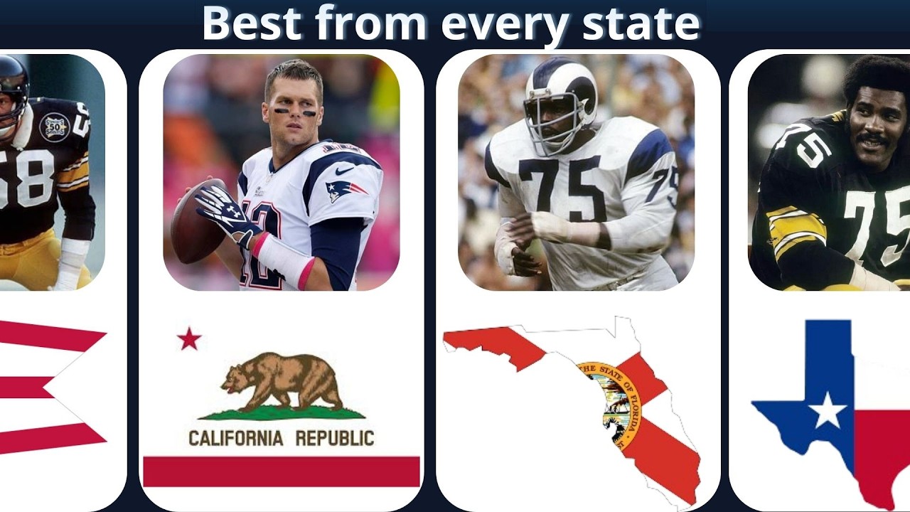 The Best NFL Player from Every U.S. State!