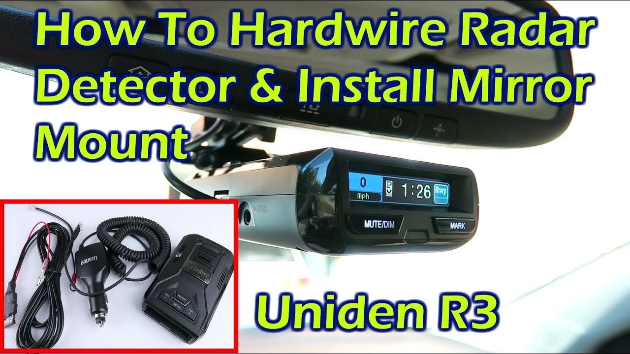 Install Hardwire Kit for Radar Detector & Mirror Mount - Uniden R3