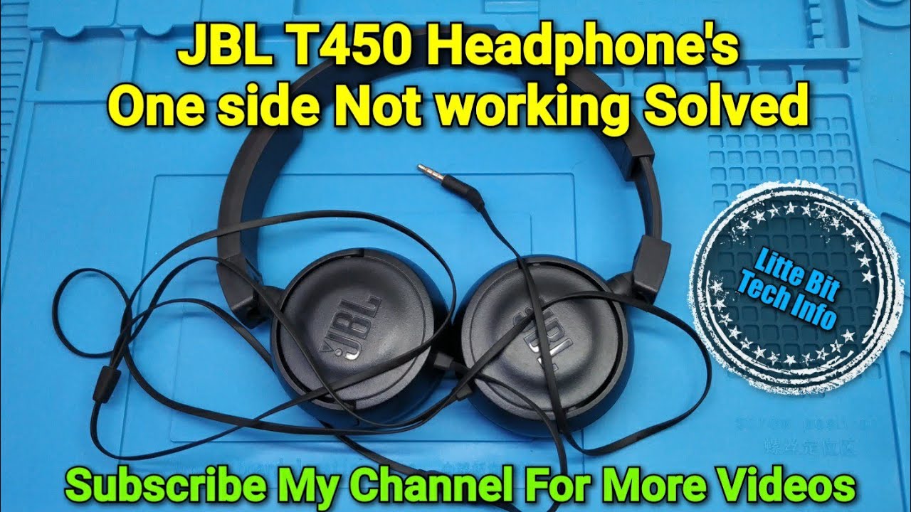 JBL T450 Headphone's One Side Not Working Solved | 3.5mm Jack Repair