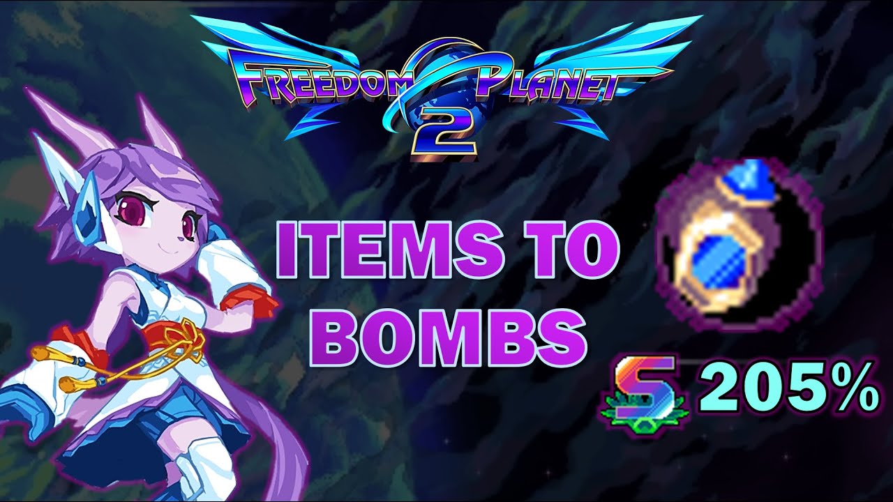 Freedom Planet 2 - All Stages as Lilac (Rainbow S-Rank, 205%, Items-To-Bombs)