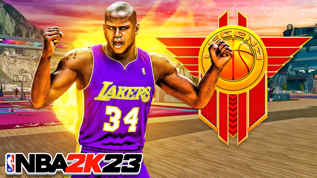 LEGEND SHAQ CENTER BUILD + 45 FINISHING BADGES is GAME-BREAKING (NBA 2K23)