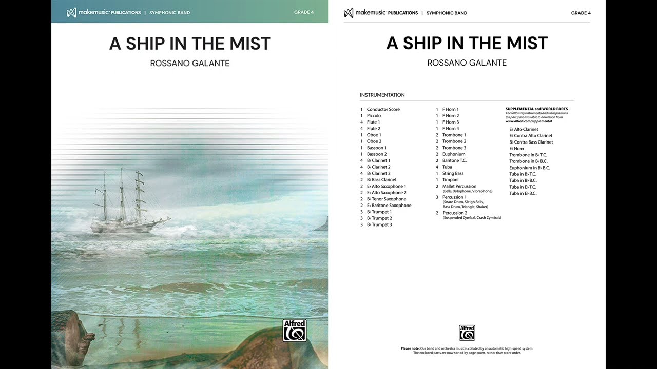 A Ship in the Mist, by Rossano Galante – Score & Sound