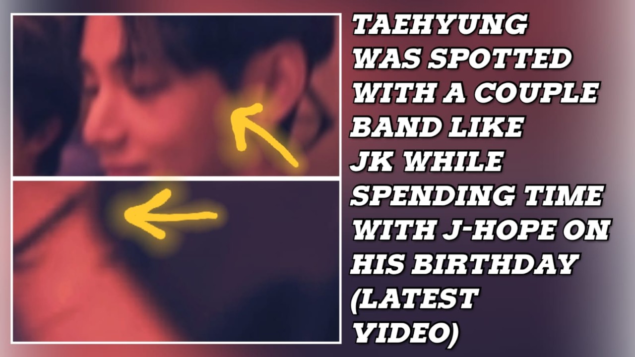 OMG😮💋Taehyung Was Spotted With A Couple Band Like Jk While Spending Time With J-Hope On His Birthday