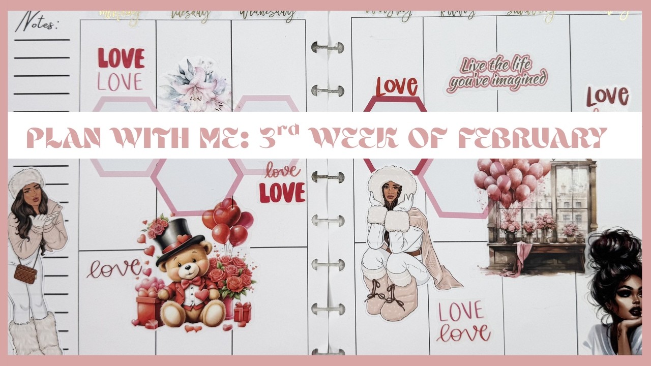 PLAN WITH ME | 3RD WEEK OF FEBRUARY | VERTICAL LAYOUT