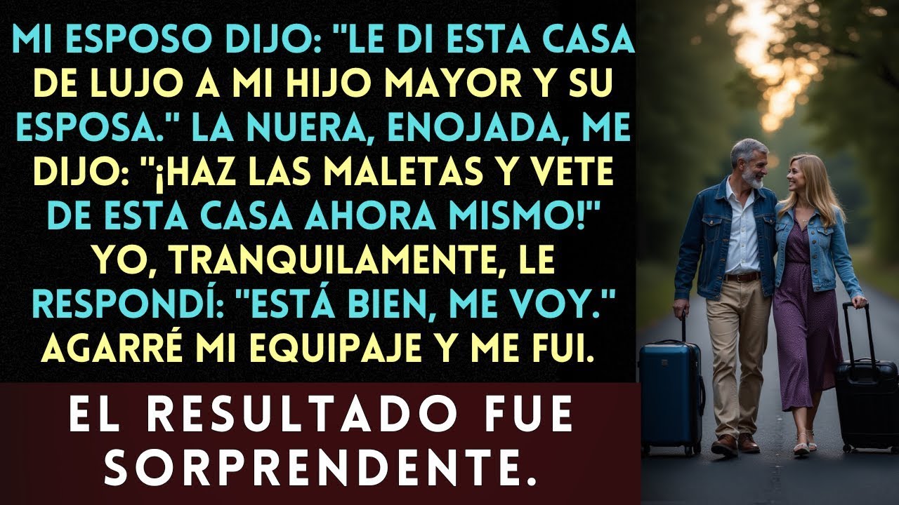 Mi esposo le dio a nuestro hijo y nuera nuestra casa de lujo pero al día siguiente, ella nos echó