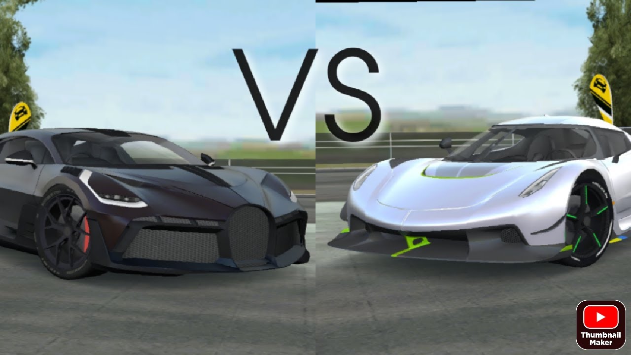Bugatti Divo vs Koenigsegg Jesko [Extreme car driving simulator]