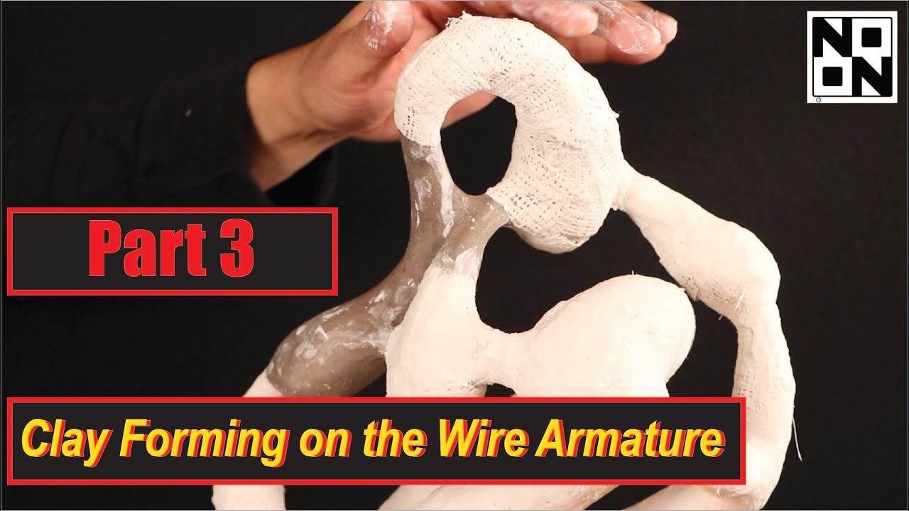 Part 3 - Clay Forming on the Wire Armature - Plaster-Fabric Wrap