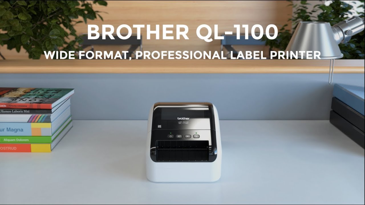 Brother QL-1110NWB Wide Format, Wireless Postage & Barcode Professional Thermal Label Printer